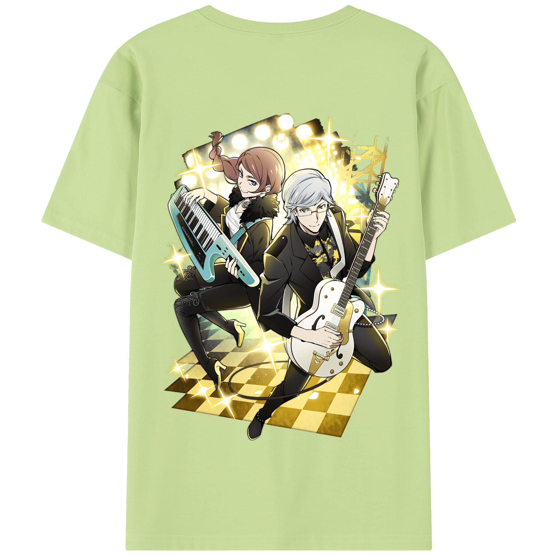 （画像用） 文豪ストレイドッグス Bungo Stray Dogs 綿100％半袖Tシャツ（背面プリント）